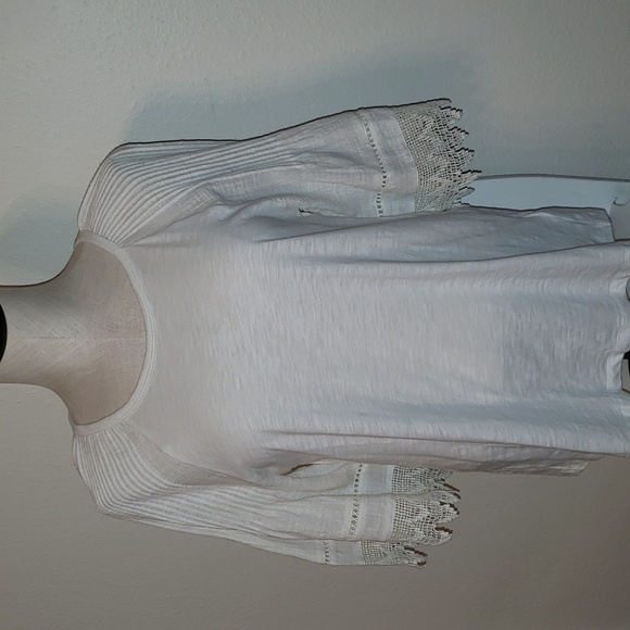 Anthropologie eri+ali slub knit and lace top - Picture 4 of 8